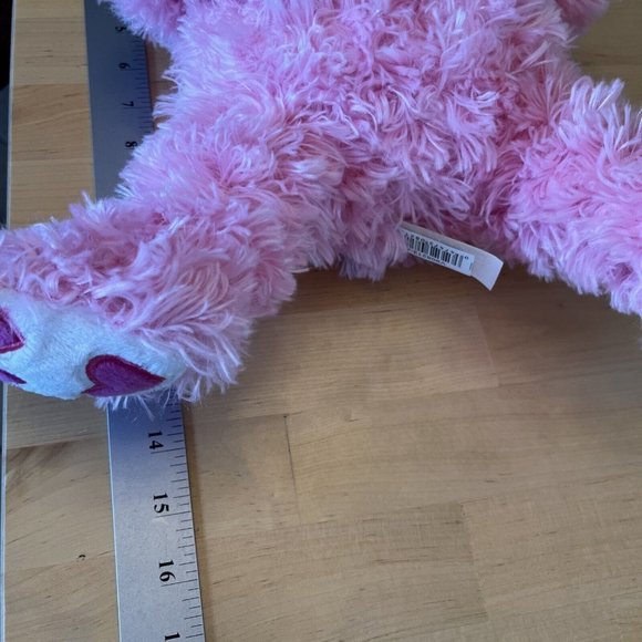 Dan Dee Hug Me Teddy BEAR PLUSH Pink Shaggy Sitting Stuffed Animal Toy Friend - Picture 6 of 8